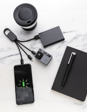 Logotrade corporate gifts photo of: 4-in-1 cable with carabiner clip